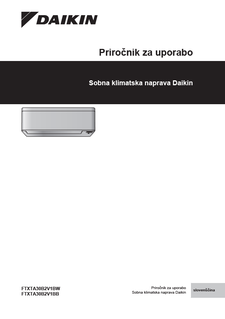 FTXTA-BW,FTXTA-BB_Operation manual_3PSL485919-13U_Slovenian download